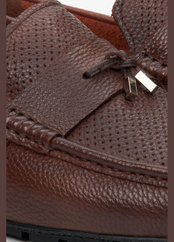 Коричневые мокасины, цвет коричневый Estro