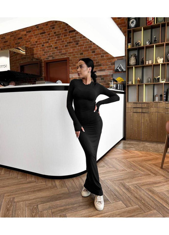 Чорна повсякденний сукня жіноча Україна однотонна