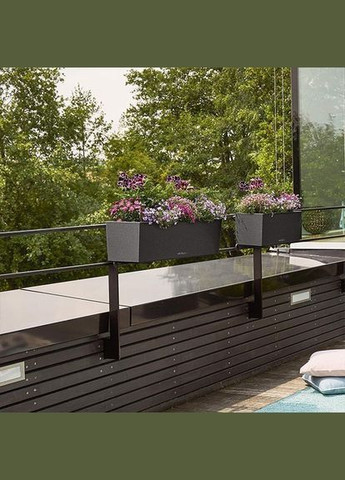 Вазон Balconera Stone 50 графітово-чорний 15652 Lechuza (316615905)