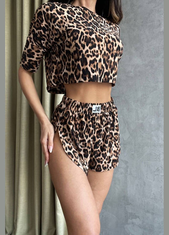 Коричневая трикотажная пижамка Osoblyva