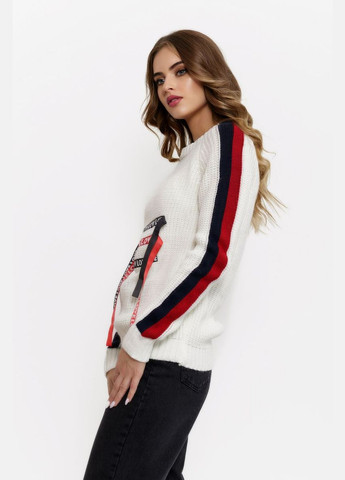 Белый зимний свитер женский Ager