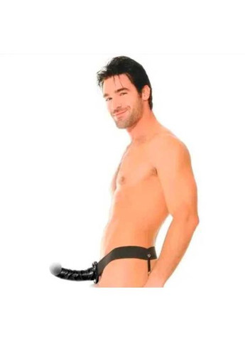 Тілесний реалістичний порожнистий страпон - 16*3,6 см No Brand (368893016)