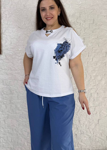 Костюм-двійка: футболка та штани-кльош Tik-Tak (340163452)