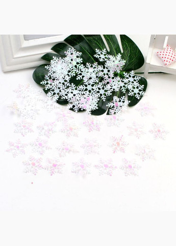 Патчі тканеві Сніжинка, фольговані, 3 см, хамелеон, 50 шт No Brand (341731090)