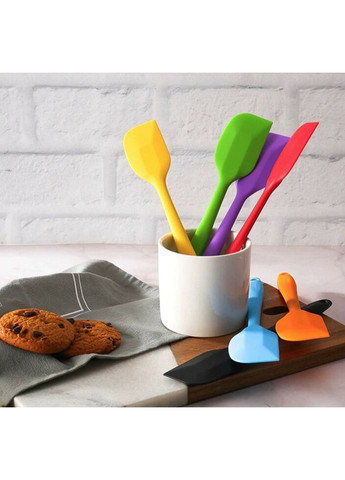 Лопатка кухонная силиконовая 5391 20.5 см оранжевая No Brand (322124398)