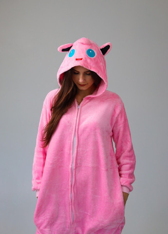 Кігурумі піжама покемон Джигліпаф жіноча рожева плюшева Lalapka (368670421)
