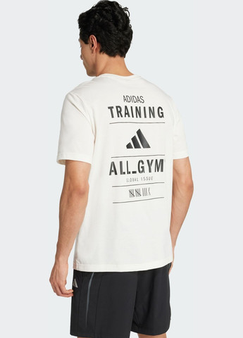 Біла футболка climacool category training graphic adidas