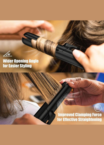 Стайлер Terviiix Airflow 360° для укладки волос выпрямитель плойка с охлаждением керамическим покрытием черный No Brand (338193354)