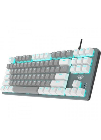 Клавіатура (6948391240954) Aula f3287 keycap krgd blue usb ua grey/white (271837728)