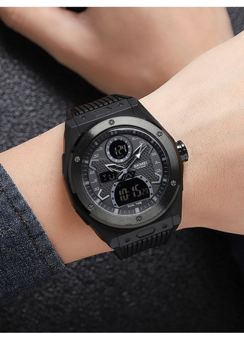 Годинники 2013BKBK Black-Black чоловічі спортивні кварцові з будильником та секундоміром чорні ProDobro (367267826)