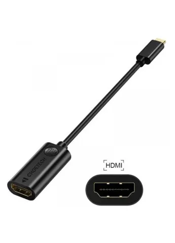 Перехідник (HUB-H04BK-V5) CHOETECH USB-C M to HDMI F 0.15m 4K60Hz black (389989606)