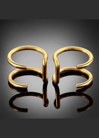 Магнитный фейк септум (серьга обманка, клипса на губу, ухо) имитация пирсинга Золото No Brand (323652828)