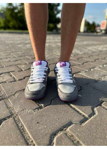 Сірі Осінні кросівки чоловічі nike sb dunk low x otomo katsuhiro grey purple найк сб данк No Brand
