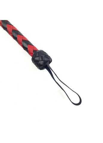 Плеть гибкая Снейк, натуральная кожа, цвет черно-красный, длина – 80 см Art of Sex (297202213)