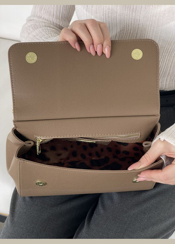 Женская сумка Дольче Габана Sicily Medium - Premium (коричневый 21cm) No Brand (322394112)