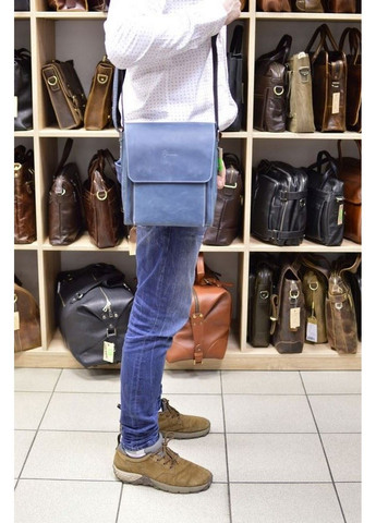 Мужская кожаная сумка через плечо 26х22х6 см TARWA (315869018)