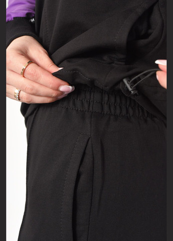 Спортивний костюм жіночий чорно-бузкового кольору Let's Shop (294816930)