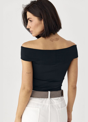 Эластичный топ с переплетением Lurex — 327088236