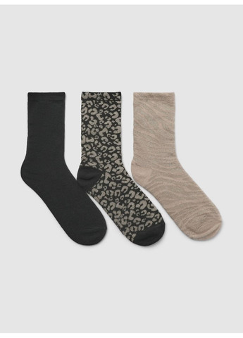 Бежевые набор носков женщин Terranova орнаменты (363045484)