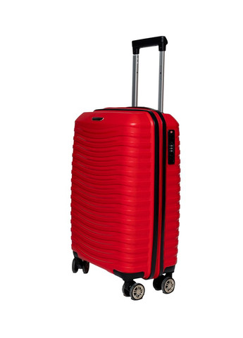 Чемодан маленький S под ручную кладь 43803 полипропилен Красный Snowball (298728847)
