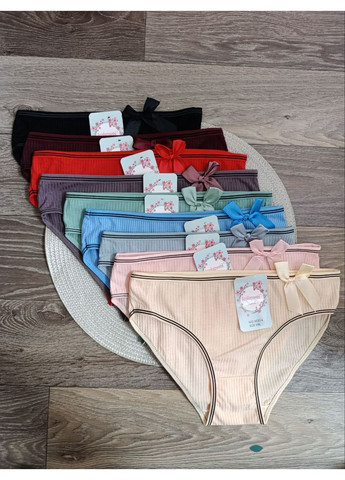 Труси підліткові на дівчинку, в рубчик з бантиком, Kokowei (365065682)