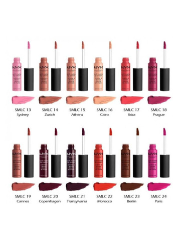 Жидкая помада для губ CAIRO (SMLC16) NYX Professional Makeup (327435396)