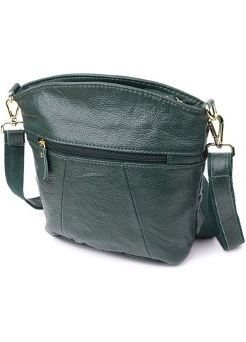 Сумка кросс-боди через плечо женская кожаная маленькая Зеленый 35620 Vintage (336889623)