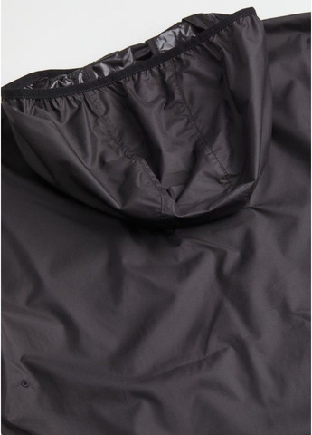 Чорна демісезонна жіноча вітровка з капюшоном н&м (56675) xs чорна H&M