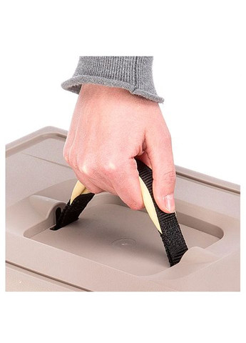 Переноска для собак та котів Atlas Trendy Plus 10 з ременем чорно-бежева до 5 кг 32.5x48x29 см 73027099 Ferplast (330636461)