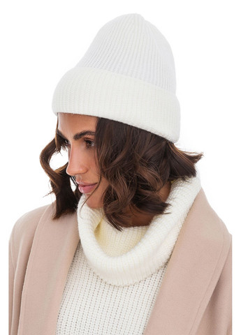 Женская вязанная с отворотом SVTR шапка (306569728)