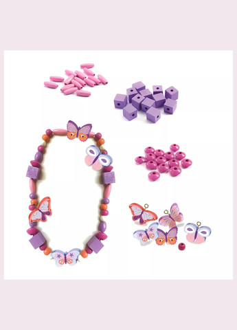Набір для творчості "Метелики" з дерев'яними намистинами (DJ09810) Djeco (333253233)