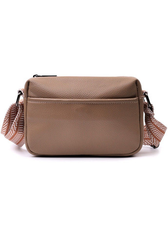 Невелика сумка на одне відділення для стильних жінок із натуральної шкіри 22604 Бежева Vintage (297956967)