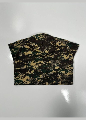 UA балаклава бавовняна літня хижак 55-58см, військова, хищник піксель комбінований кулір виробництво - Україна