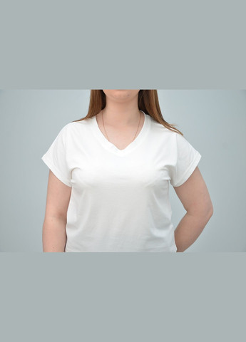 Светло-серая всесезон женская повседневная футболка, разные цвета (2xl, 3xl,, 5xl) светло-серый, 4xl No Brand