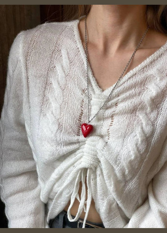 Колье "Long Red Heart" Le'Perle (329756145)