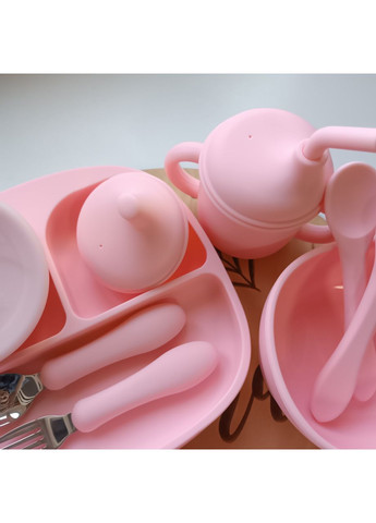 Набор посуды для малыша кварц 10 шт Посуда для самостоятельного кормления малыша (0201) No Brand (368999908)