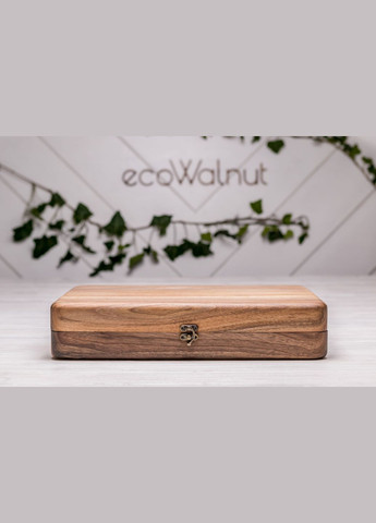 Цельная шкатулка для двенадцати часов с деревянной крышкой EcoWalnut (295443838)
