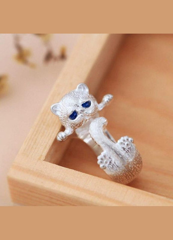 Миле кільце з зображенням кошеня з синіми очима для жінок, регульований розмір Fashion Jewelry (285110659)