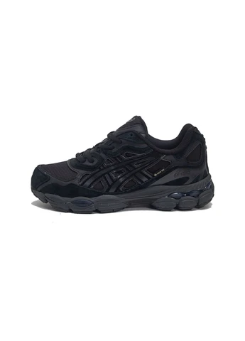 Чорні кросівки чоловічі asics gel-nyc gore-tex triple black асікс гель нюк чорні демісезон No Brand