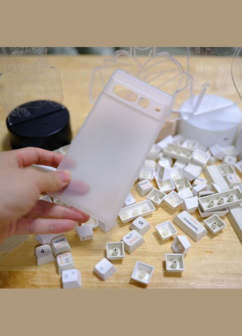 Ультратонкий чехол для Google Pixel 7 Pro матовый пластик Viseaon (322212656)