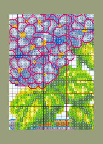 Набір для вишивання хрестиком по нанесеному на канву схемі "Violet bonsai (2)". AIDA 14CT printed, 15*27 см Joy Sunday (313613343)