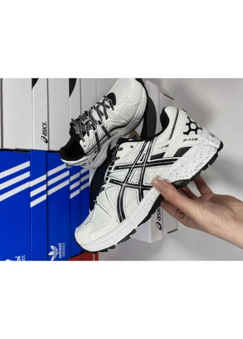 Белые летние кроссовки asics gel-kahana 8 white black асикс гель кахано 8 No Brand