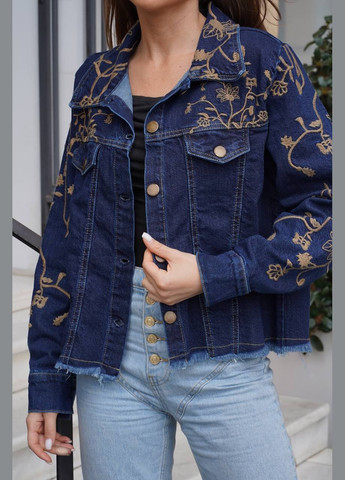 Джинсова вишита куртка Лана ESQ 7078 (333615527)
