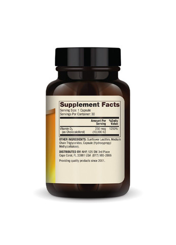 Liposomal Vitamin D3, липосомальный витамин D3, 10 000 МЕ, 30 капсул Dr. Mercola (372011640)