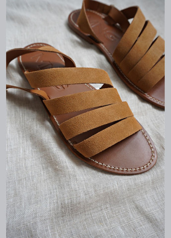 Шкіряні сандалі з ремінцями Mango (325695390)