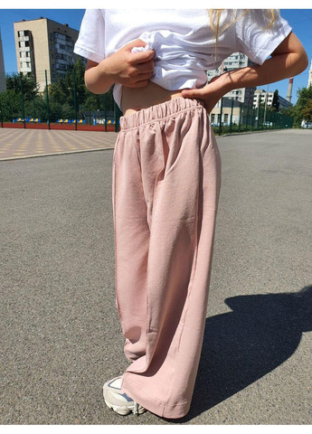 Штани дитячі для дівчинки з бавовни зі стрілками для школи на резинці JUGO JUJU (353699183)