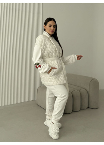 Жилет стеганый с поясом No Brand (369502156)