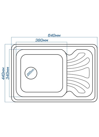 Кухонная мойка Rasa 64 Bezhvy (402) Romzha (314835431)
