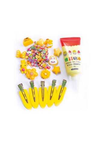 Набір для творчості "Клей з кабашонами. Заколки жовті" VT4600-02 Vladi toys (366816329)