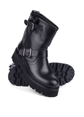 Жіночі Черевики 25192 Чорний Шкіра MIRATON (301544623)